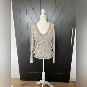 Pullover hooded sweater